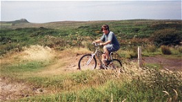 David on his new mountain bike